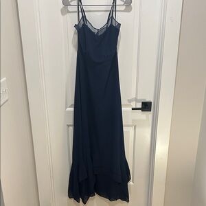 Lulu's Elegant Navy Maxi Dress